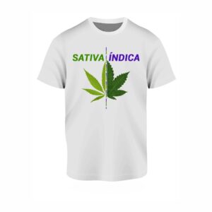 Sativa Indica Tshirt White