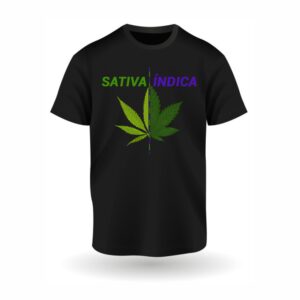 Sativa Indica Tshirt Black